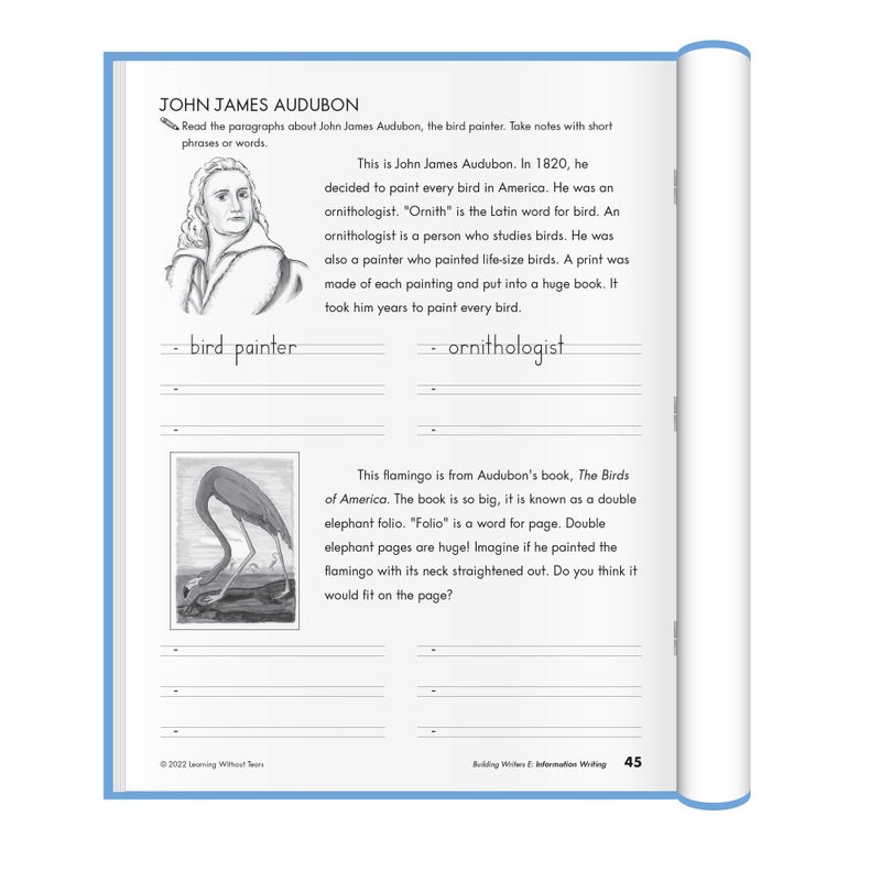 Learning Without Tears, Building Writers E, Student Edition, Age 9+, 4th Grade+, Handwriting Without Tears, Narrative, Information & Opinion Writing, Fluency, School & Home, Tutoring - Image 4